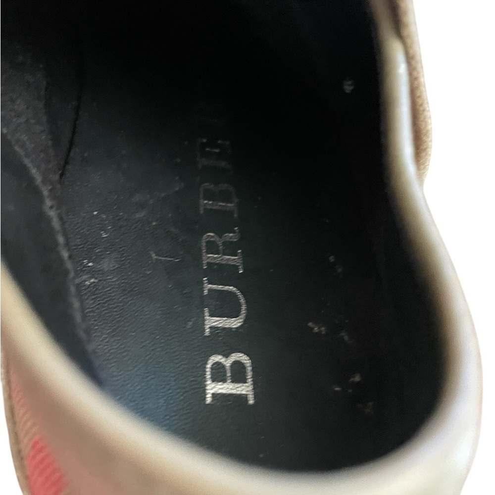 Burberry Nova Check Pattern Canvas Sneakers - Picture 12 of 15